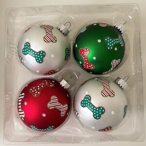 The Christmas Shoppe glass ornaments